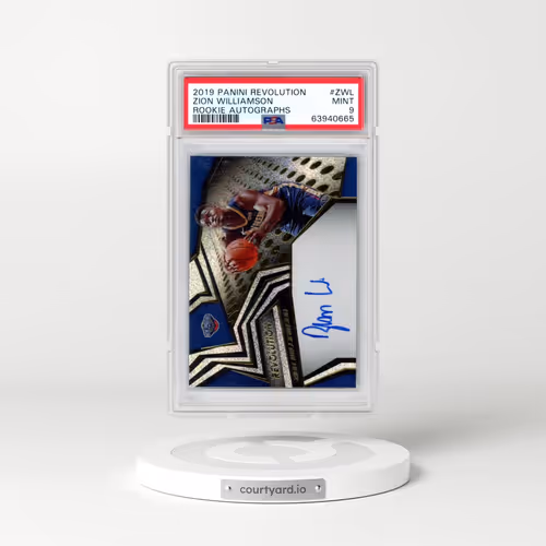 2019 Panini Revolution Rookie Autographs #ZWL Zion Williamson (PSA 9 MINT)