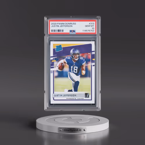 2020 Panini Donruss #313 Justin Jefferson (PSA 10 GEM MINT)