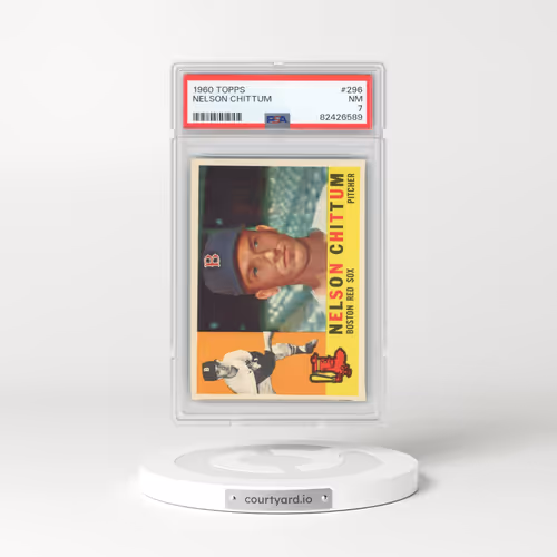 1960 Topps #296 Nelson Chittum (PSA 7 NM)