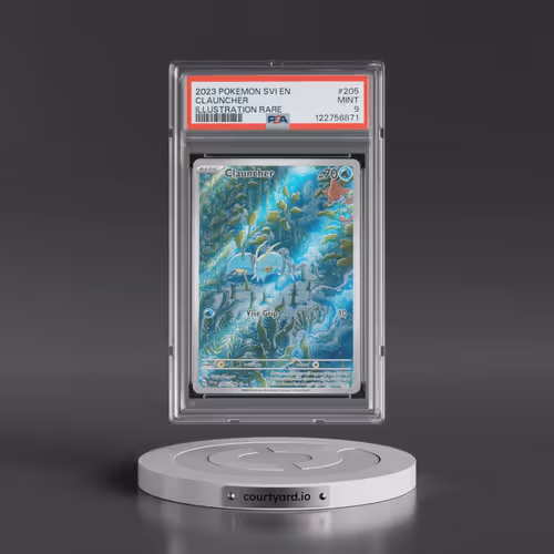 2023 Pokémon Svi EN-Scarlet & Violet #205 Clauncher - Illustration Rare (PSA 9 MINT)