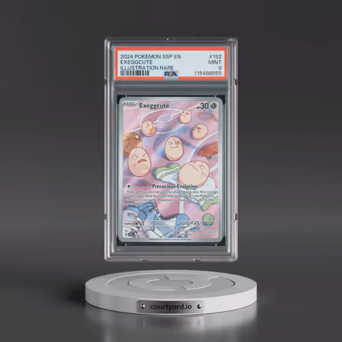 2024 Pokémon Ssp EN-Surging Sparks #192 Exeggcute - Illustration Rare (PSA 9 MINT)