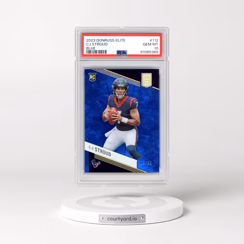 2023 Panini Donruss Elite #112 CJ Stroud - Blue (PSA 10 GEM MINT)