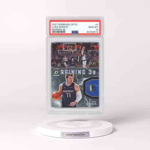 2021 Panini Donruss Optic Raining 3S #4 Luka Doncic (PSA 10 GEM MINT)