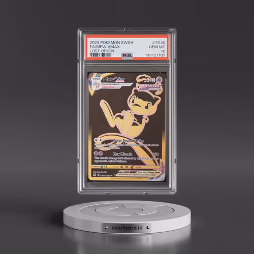 2022 Pokémon Sword & Shield Lost Origin #TG30 Mew Vmax - Full Art (PSA 10 GEM MINT)