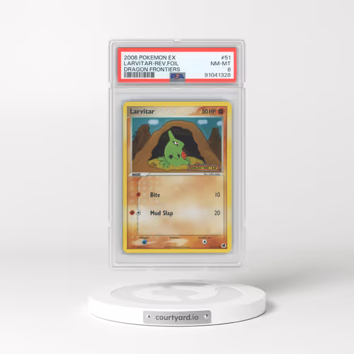 2006 EX Dragon Frontiers #51 Larvitar (PSA 8 NM-MT)