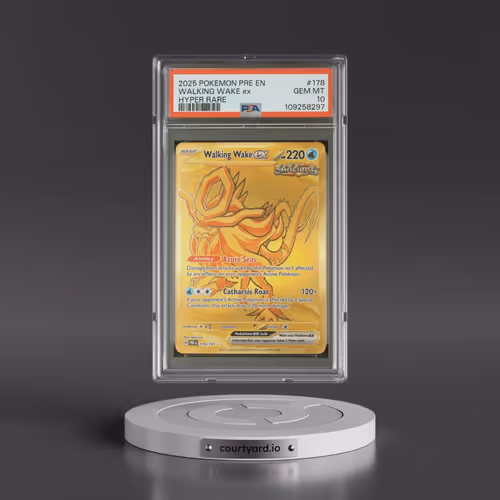 2025 Pokémon Pre EN-Prismatic Evolutions #178 Walking Wake EX - Holo Hyper Rare (PSA 10 GEM MINT)