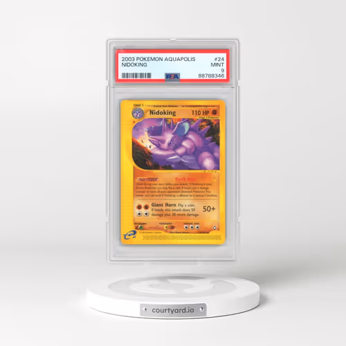 2003 Pokémon Aquapolis #24 Nidoking (PSA 9 MINT)