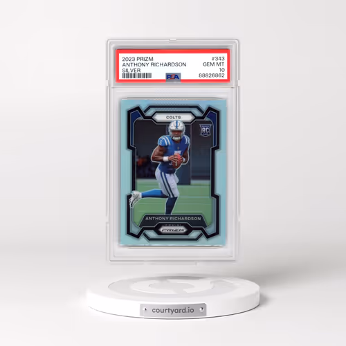 2023 Panini Prizm #343 Anthony Richardson - Silver Prizm (PSA 10 GEM MINT)
