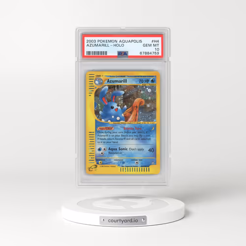 2003 Pokémon Aquapolis #H4 Azumarill - Holo (PSA 10 GEM MINT)
