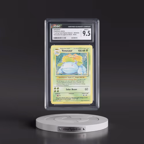 2023 Pokémon CLV-Trading Card Game Classic Venusaur & Lugia EX Deck #003 Venusaur (CGC 9.5 MINT+)