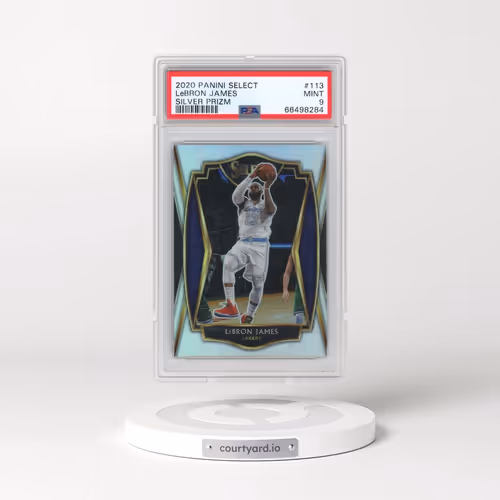 2020 Panini Select #113 LeBron James - Silver Prizm (PSA 9 MINT)