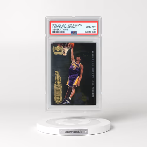 1999 Upper Deck Century Legends Generations #G2 Kobe Bryant/Michael Jordan (PSA 10 GEM MINT)
