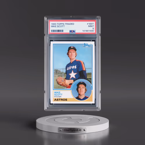 1983 Topps Traded #100T Mike Scott (PSA 9 MINT)