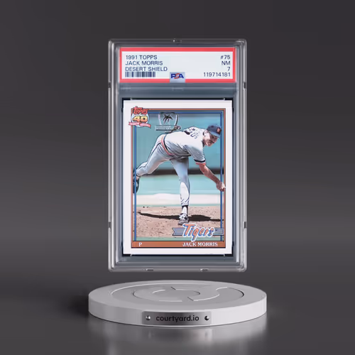 1991 Topps Desert Shield #75 Jack Morris (PSA 7 NM)