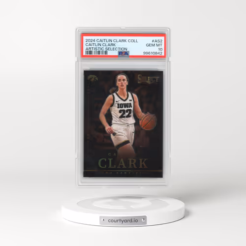 2024 Panini Caitlin Clark Collection Artistic Selection #AS2 Caitlin Clark (PSA 10 GEM MINT)