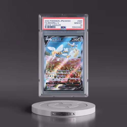2022 Pokémon Sword & Shield Space Juggler #069 Beedrill V - Holo Full Art (PSA 10 GEM MINT)