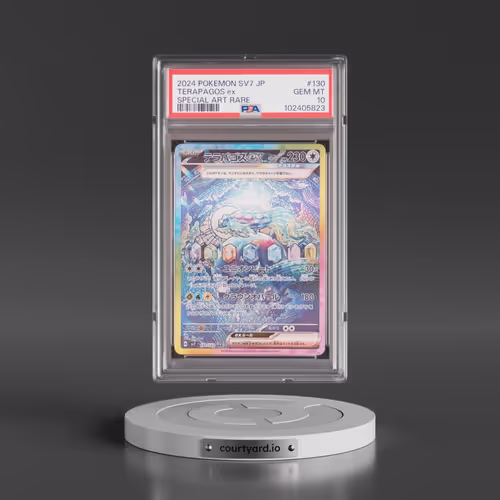 2024 Pokémon SV7-Stellar Miracle #130 Terapagos EX - Holo Special Art Rare (PSA 10 GEM MINT)