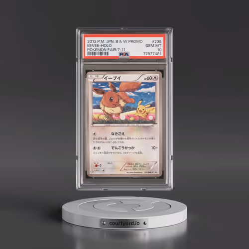 2013 Pokémon Black & White Promo #235 Eevee - Holo Pokemon Fair/7-11 (PSA 10 GEM MINT)