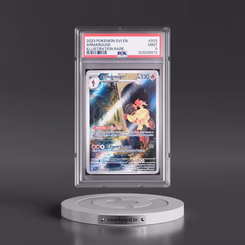 2023 Pokémon Svi EN-Scarlet & Violet #203 Armarouge - Illustration Rare (PSA 9 MINT)