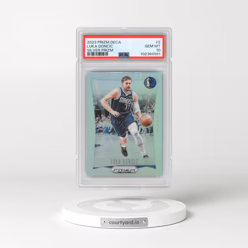 2023 Panini Prizm Deca #2 Luka Doncic - Silver Prizm (PSA 10 GEM MINT)