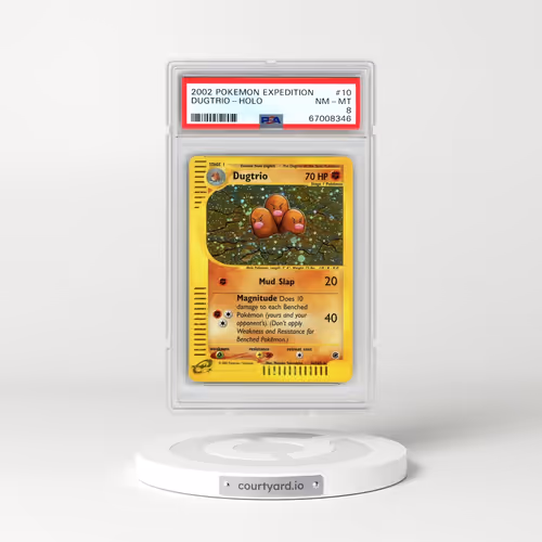 2002 Pokémon Expedition #10 Dugtrio - Holo (PSA 8 NM-MT)
