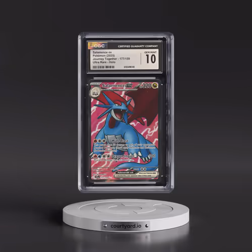 2025 Pokémon Jtg EN-Journey Together #177 Salamence EX - Holo Ultra Rare (CGC 10 GEM MINT)
