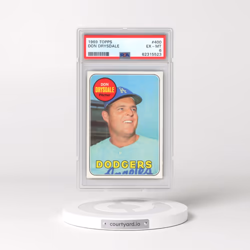 1969 Topps #400 Don Drysdale (PSA 6 EX-MT)