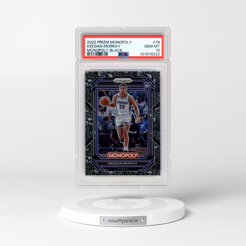 2022 Panini Prizm Monopoly #78 Keegan Murray - Monopoly Black (PSA 10 GEM MINT)