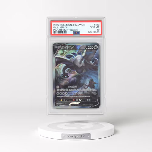 2022 Pokémon Sword & Shield Paradigm Trigger #110 Lugia V - Holo Full Art (PSA 10 GEM MINT)