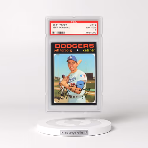 1971 Topps #314 Jeff Torborg (PSA 8 NM-MT)