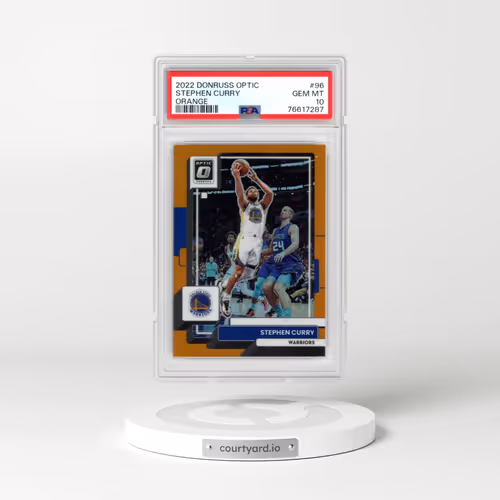 2022 Panini Donruss Optic #96 Stephen Curry - Orange (PSA 10 GEM MINT)