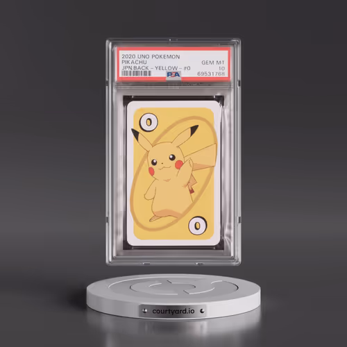 2020 Uno Pokémon Pikachu - Back-Yellow-#0 (PSA 10 GEM MINT)