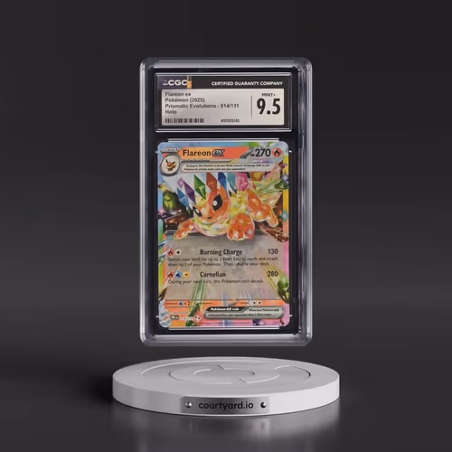 2024 Prismatic Evolutions - PRE EN #014/131 Flareon ex - Holo (CGC 9.5 MINT+)