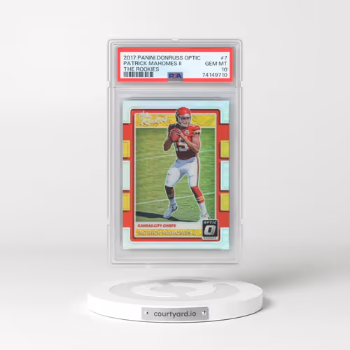 2017 Panini Donruss Optic the Rookies #7 Patrick Mahomes II (PSA 10 GEM MINT)
