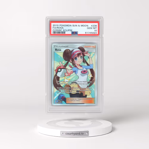 2019 Pokémon Sun & Moon Cosmic Eclipse #236 Rosa - Full Art (PSA 10 GEM MINT)