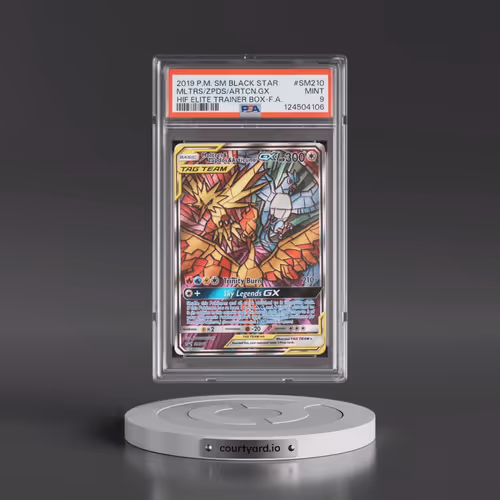 2019 Pokémon SM Black Star Promo #SM210 Moltres & Zapdos & Articuno GX - Holo Full Art Hidden Fates