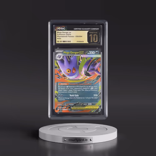 2025 Pokémon Pfl EN-Phantasmal Flames #056 Mega Gengar EX - Holo (CGC 10 PRISTINE)