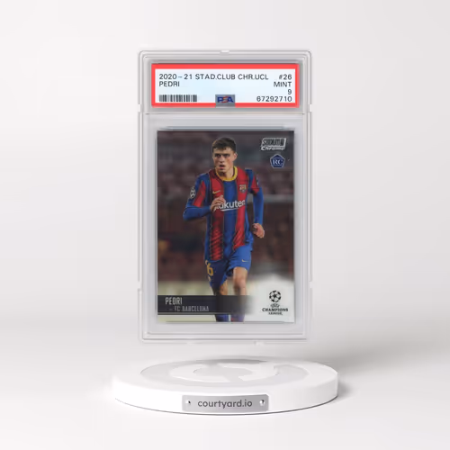 2020 Stadium Club Chrome UEFA Champions League #26 Pedri (PSA 9 MINT)