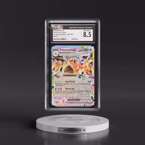 2024 Pokémon Ssp EN-Surging Sparks #091 Palossand EX - Holo (CGC 8.5 NM-MT+)