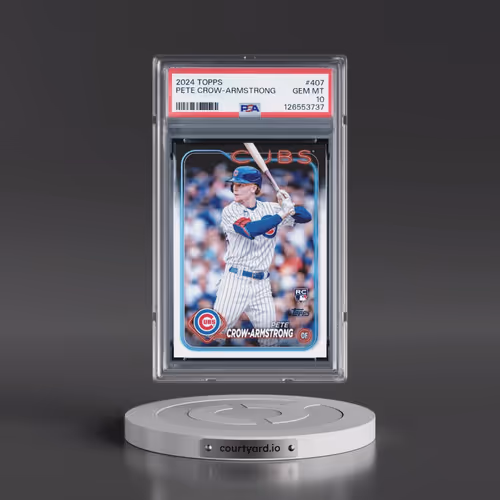 2024 Topps #407 Pete Crow-Armstrong (PSA 10 GEM MINT)