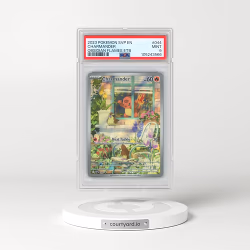 2023 Pokémon Svp EN-SV Black Star Promo #044 Charmander - Obsidian Flames Elite Trainer Box (PSA 9 MINT)