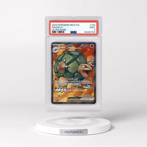 2023 Pokémon Mew EN-151 #189 Golem EX - Holo Ultra Rare (PSA 9 MINT)