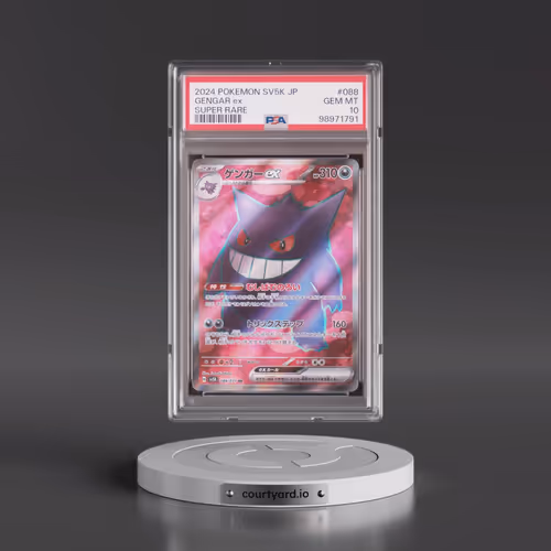 2024 Pokémon Sv5k-Wild Force #088 Gengar EX - Holo Super Rare (PSA 10 GEM MINT)