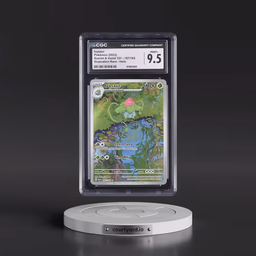 2023 Scarlet & Violet 151 - MEW EN #167/165 Ivysaur - Illustration Rare Holo (CGC 9.5 MINT+)