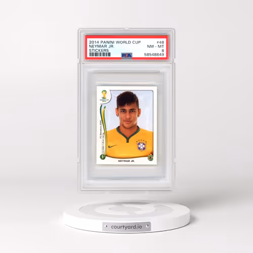 2014 Panini World Cup Stickers #48 Neymar Jr. (PSA 8 NM-MT)
