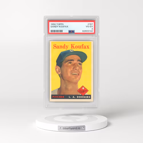 1958 Topps #187 Sandy Koufax (PSA 4 VG-EX)