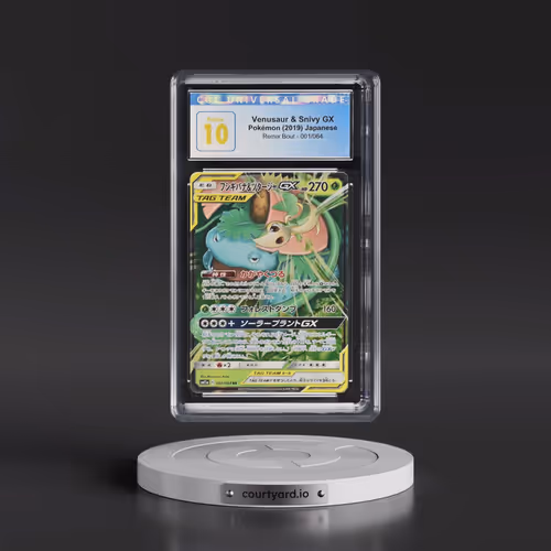 2019 Remix Bout #001/064 Venusaur & Snivy GX - Holo (CGC 10 PRISTINE)