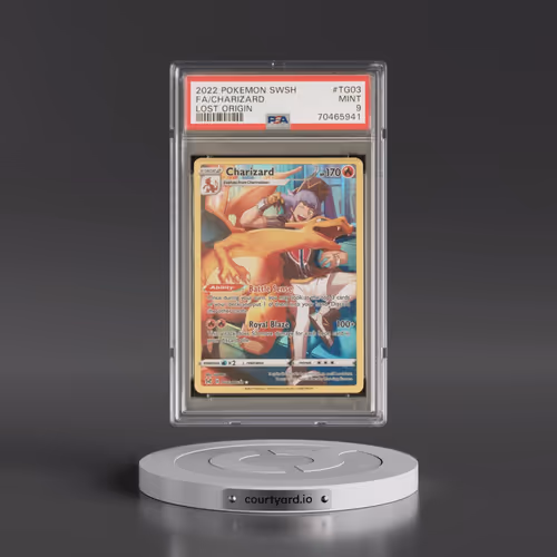 2022 Pokémon Sword & Shield Lost Origin #TG03 Charizard - Full Art (PSA 9 MINT)