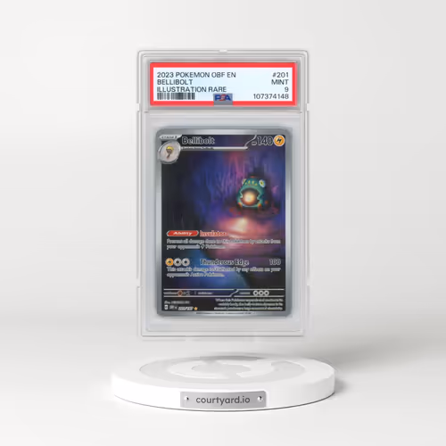 2023 Pokémon Obf EN-Obsidian Flames #201 Bellibolt - Illustration Rare (PSA 9 MINT)