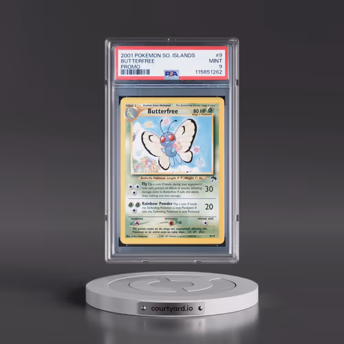 2001 Pokémon Southern Islands Promo #9 Butterfree (PSA 9 MINT)
